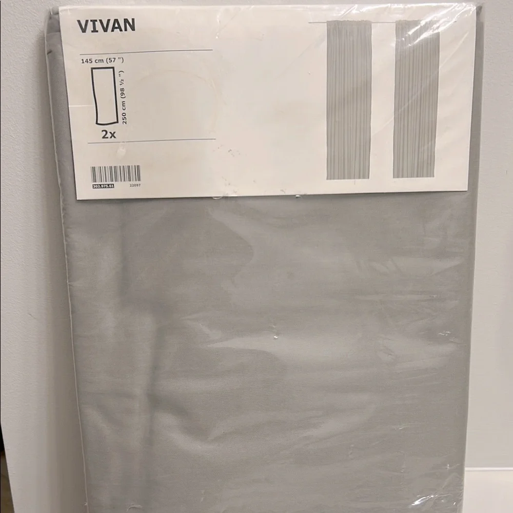 IKEA Vivan Gray Curtains